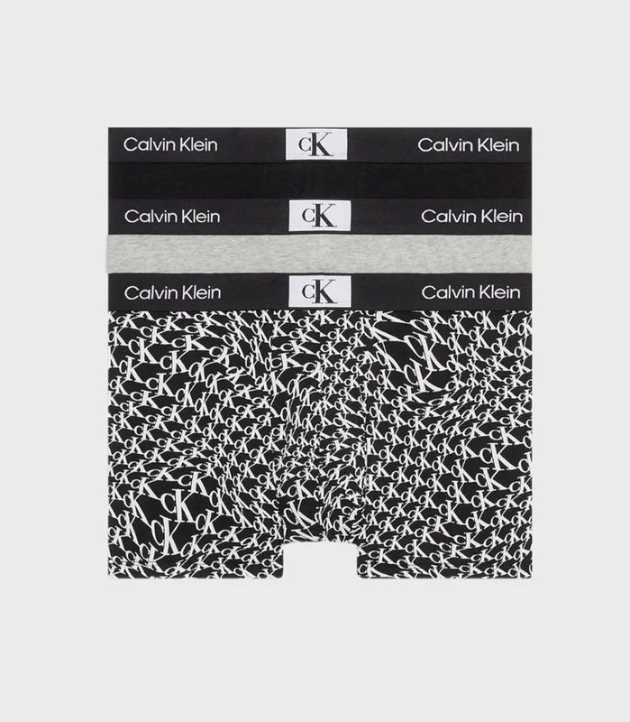 Calvin Klein - Men's Pack Of 3 Trunks Black/Grey/Black / XL