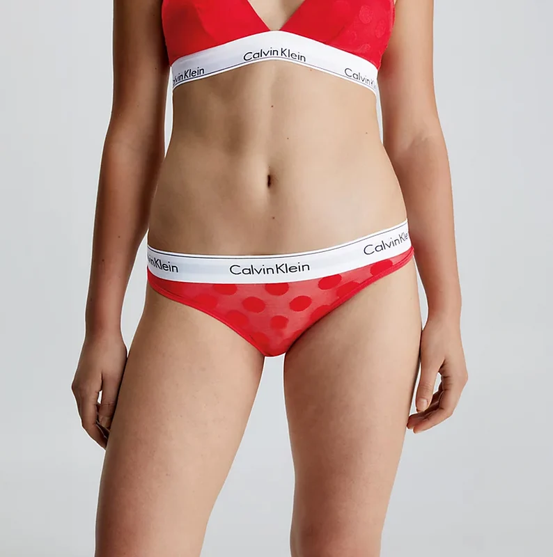 Calvin Klein BIKINI XAT Womens Bikini Rouge Medium