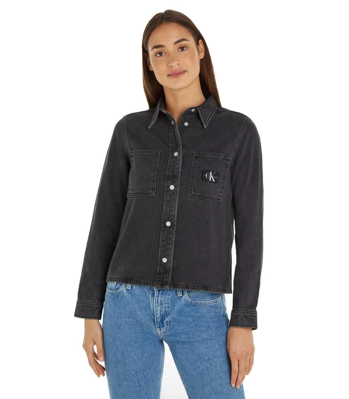 Calvin Klein Jeans - Slim Denim Shirt Black Denim / S