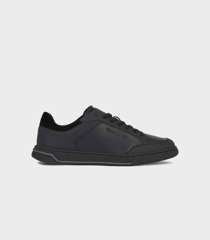 Calvin Klein - Low Top Lace Up Lth Triple Black / 43