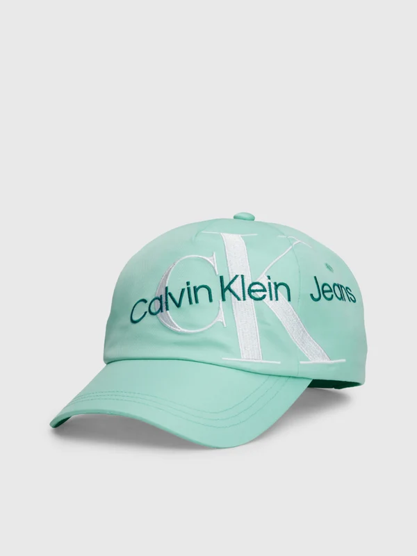 Calvin Klein Jeans - Children's Canvas Monogram Cap Blue Green / S/M
