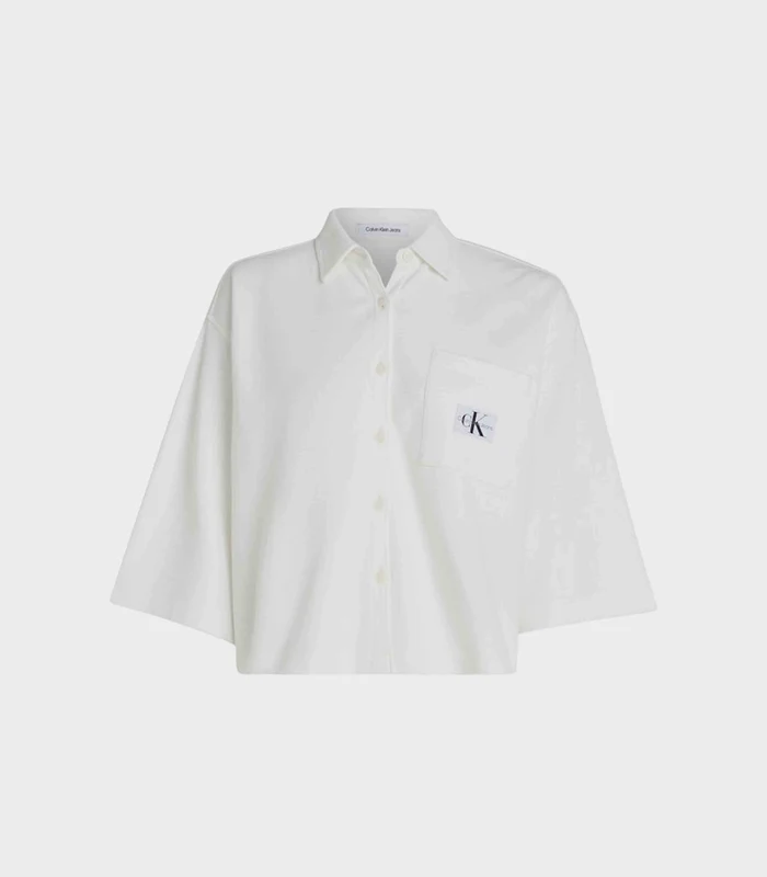 Calvin Klein Jeans - Waffle Loose Shirt White / M