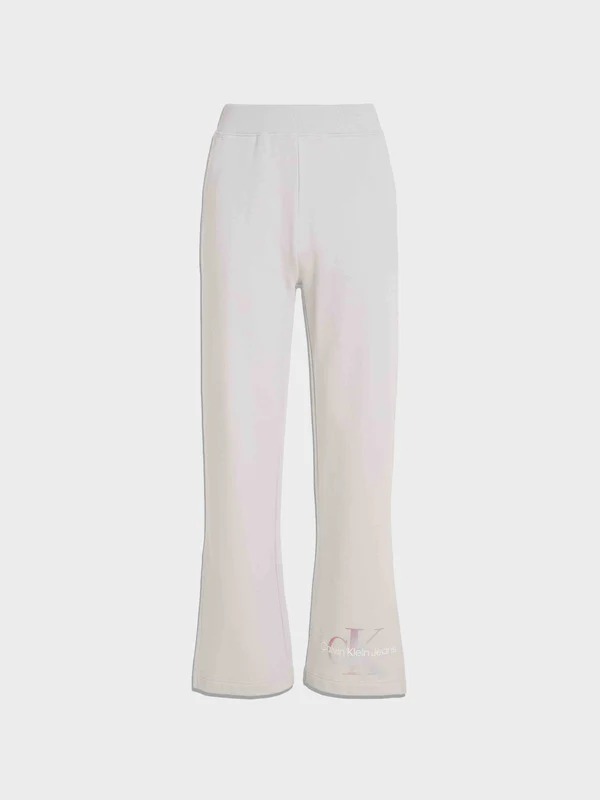 Calvin Klein Jeans - Women's Diffused Jogging Pants With Monologue Light Grey / L