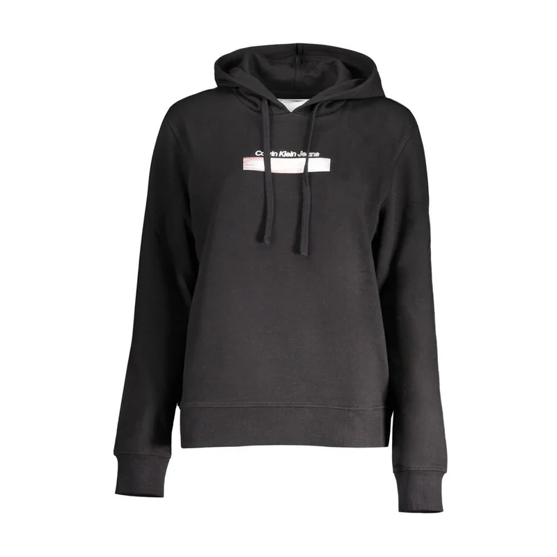 Calvin Klein Black Cotton Women's Sweatshirt XL
