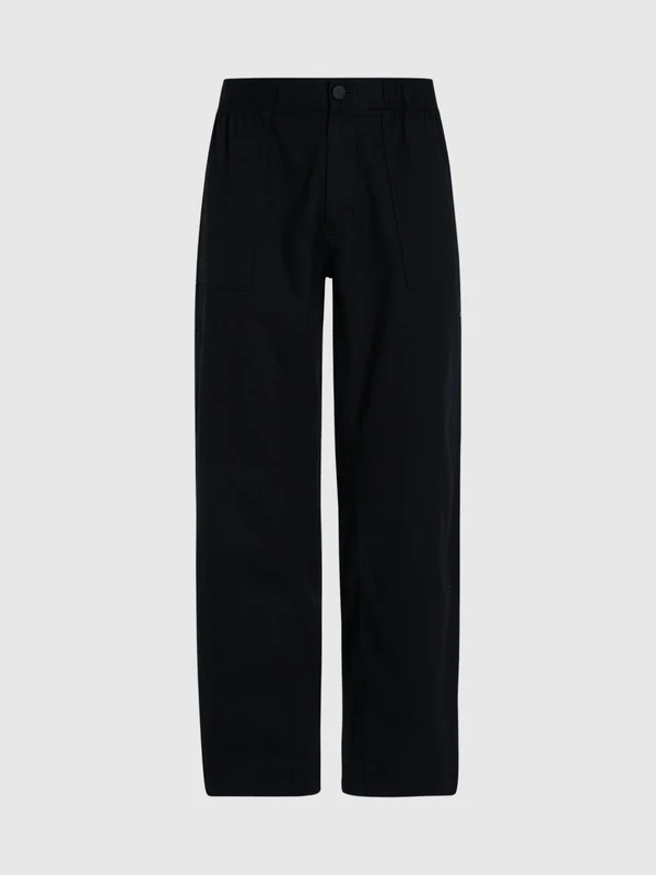 Calvin Klein Jeans - Men's Cotton Linen Trousers Black / L