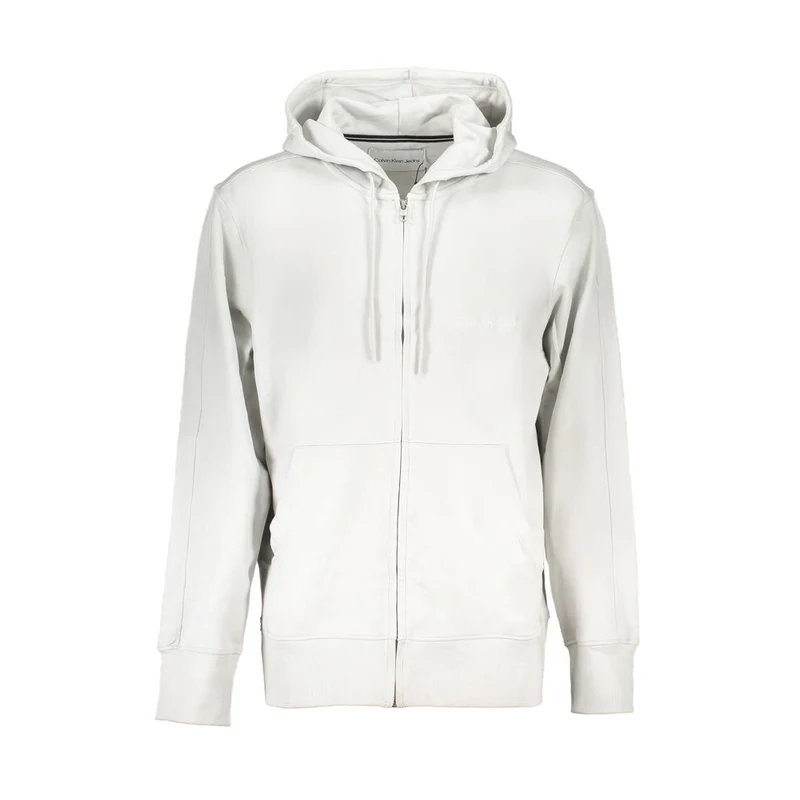 Calvin Klein Grigio Cotton Men Sweatshirt M