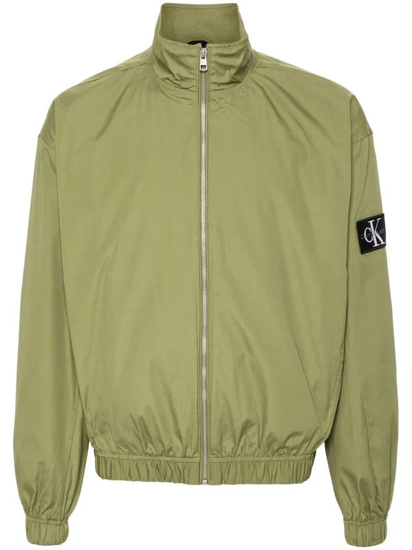 Calvin Klein Jeans High Collar Green Casual Jacket standard L