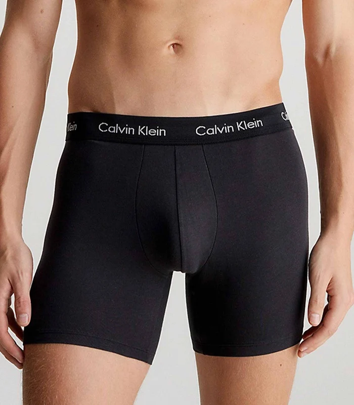 Calvin Klein - Men's 3 Pack Of Cotton Stretch Boxer Briefs Multi Color 23 / M