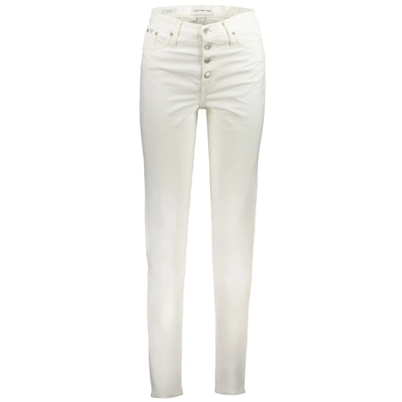 Calvin Klein White Cotton Women's Jean W25 | L32