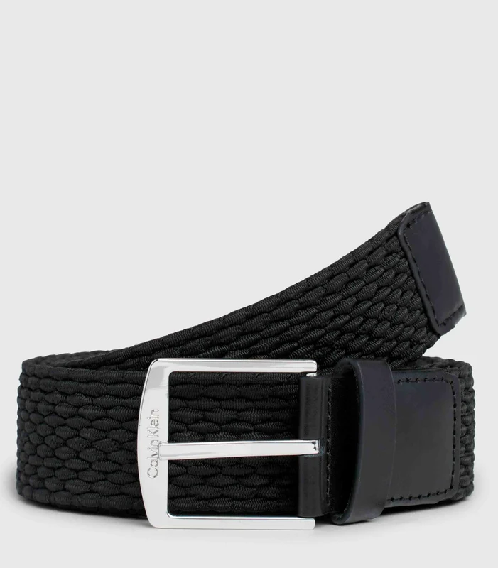 Calvin Klein Jeans - Men's Casual Braided Elastic Belt Black / 85