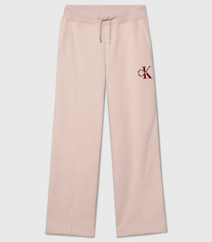 Calvin Klein Jeans - Girls - Monogram Off Placed Sweatpants Pink / 8