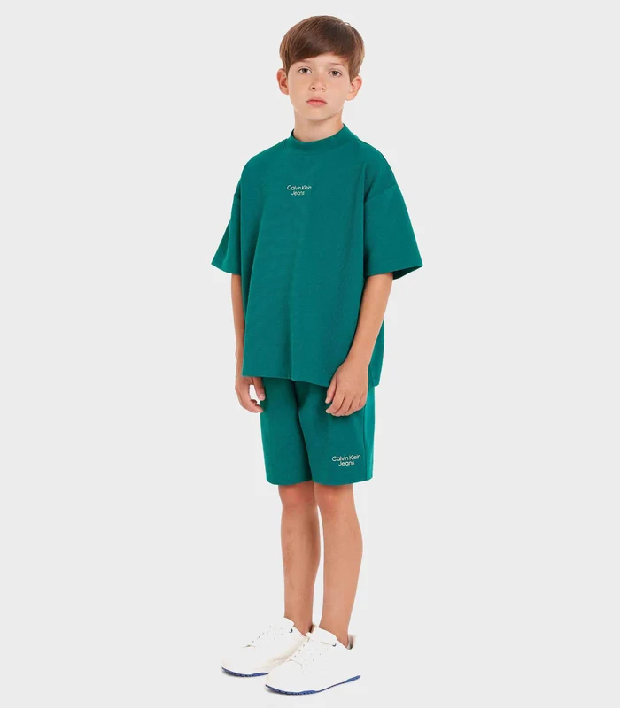 Calvin Klein Jeans - Boys' Ottoman Relaxed Shorts Set Green / 14