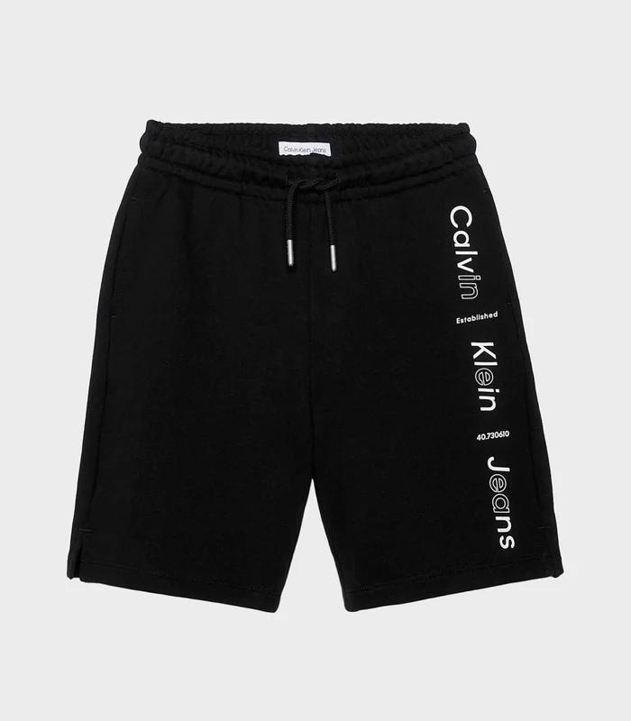 Calvin Klein Jeans - Boys' Logo Print Track Shorts Black / 6