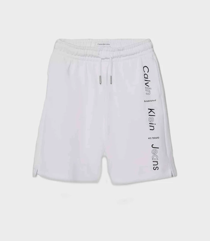 Calvin Klein Jeans - Boys' Logo Print Track Shorts White / 10