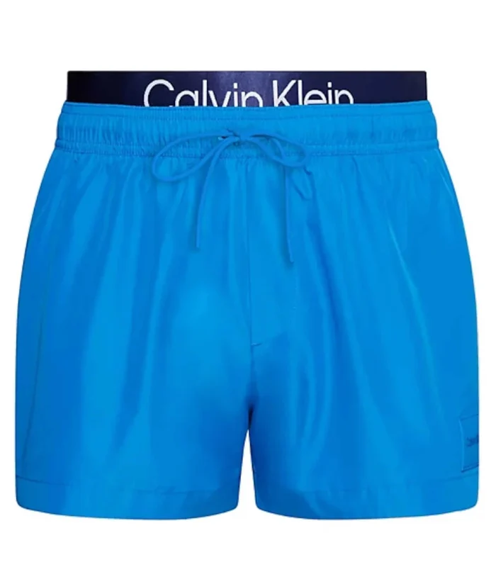 Calvin Klein - Steel Medium Drawstring Swim Shorts Blue / XL