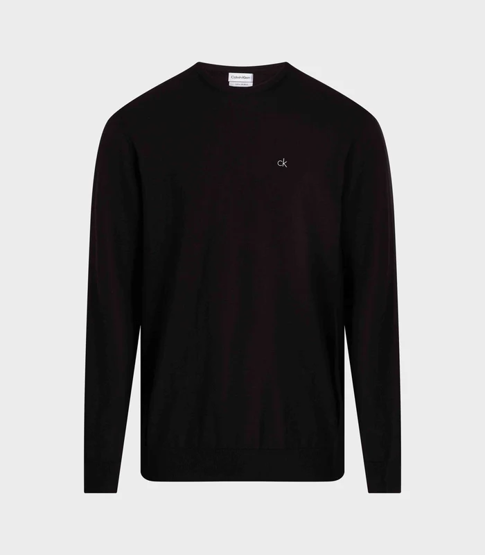 Calvin Klein - Men's Cotton Silk Blend Sweater Black / L