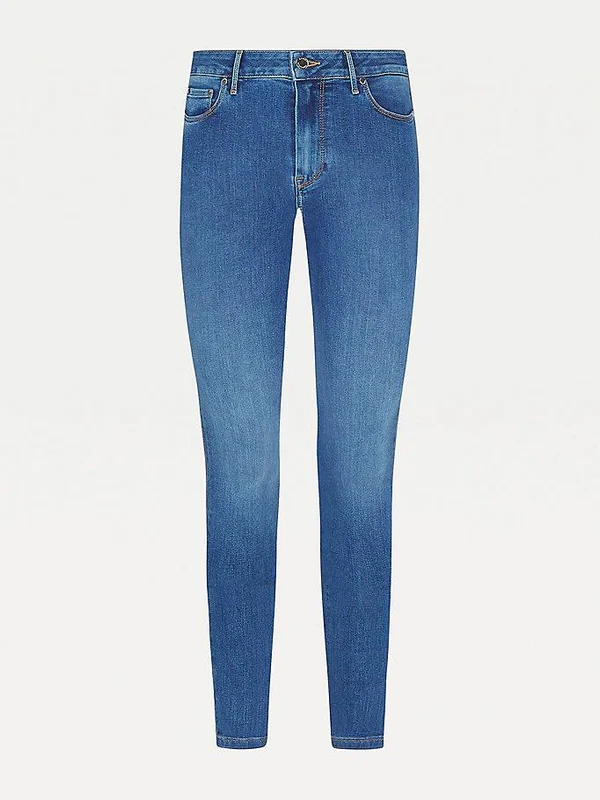 Tommy Hilfiger - Women's Harlem High Rise Skinny Th Flex Jeans Denim / 28