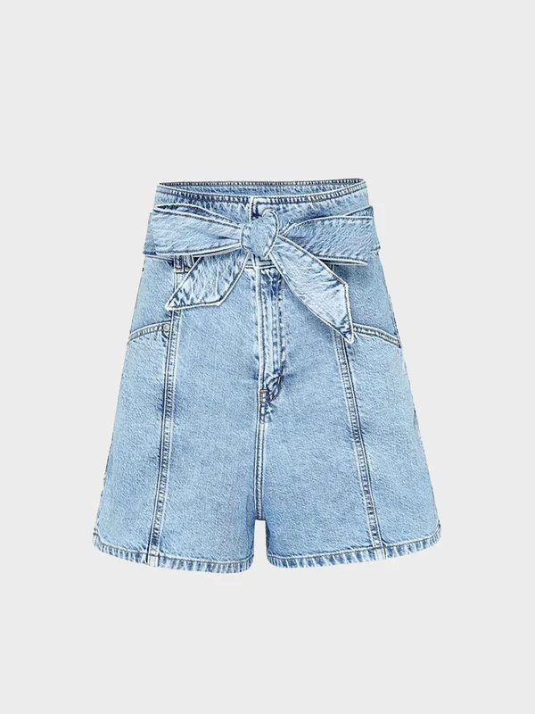 Tommy Hilfiger Jeans - Women's Paperbag Mom Fit Denim Shorts Denim / 31