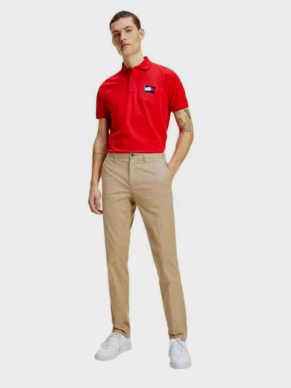 Tommy Hilfiger - Men's Denton Straight Fit Pants Beige / 36