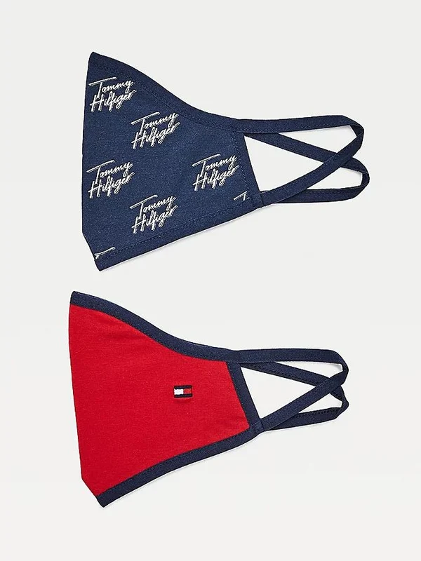 Tommy Hilfiger - Boys' 2 -Packed Face Masks Multi Color / S
