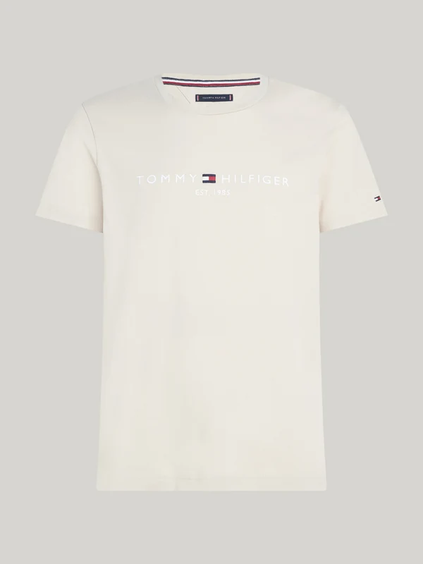 Tommy Hilfiger - Men's Organic Cotton Chest Logo T-Shirt Light Brown / M