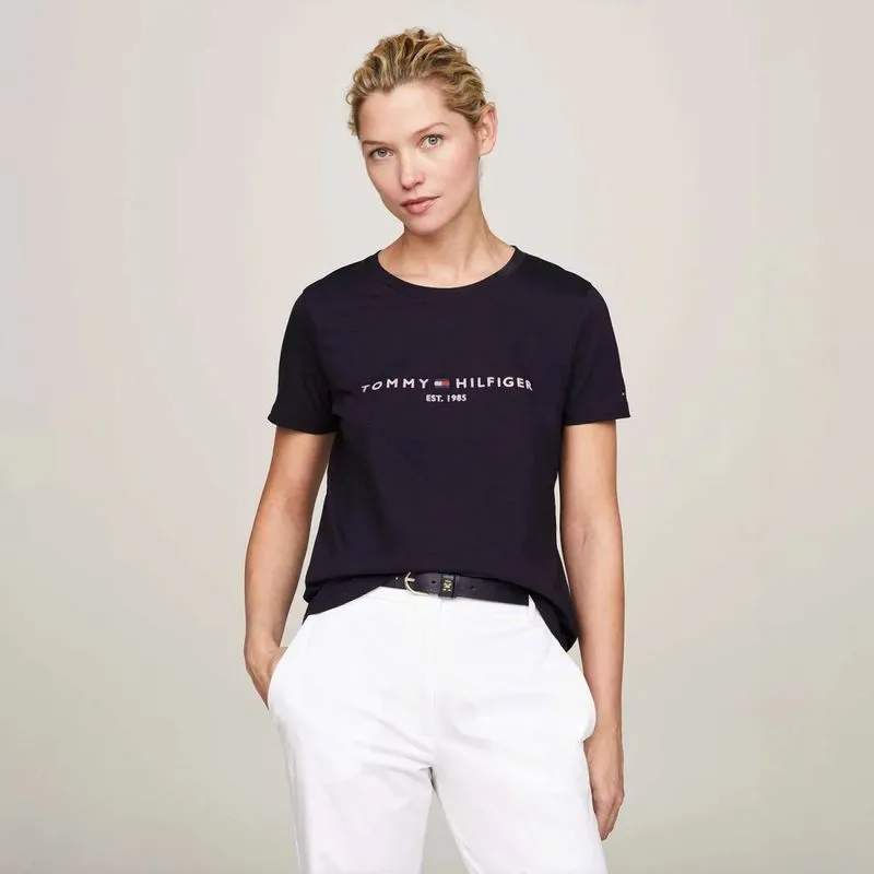 Camiseta Tommy Hilfiger Feminina XG / Azul