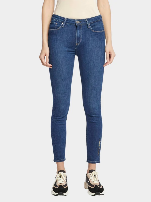 Tommy Hilfiger - Women's Como Mid Rise Skinny Signature Jeans Blue / 30