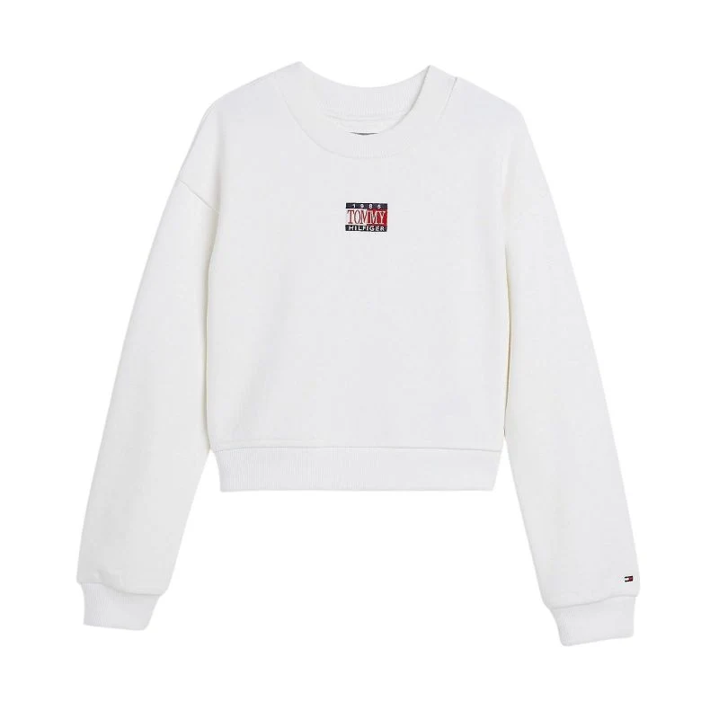 Tommy Hilfiger - Girls - Cropped Sweatshirt Regular Fit White / 4