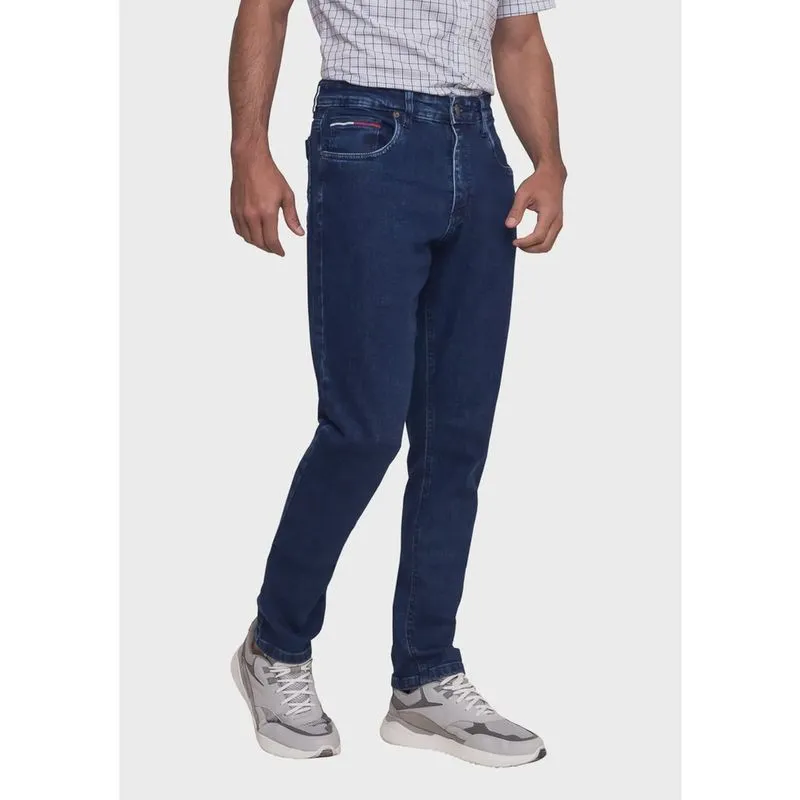 Calça Tommy Jeans Masculina Slim Fit Azul Marinho