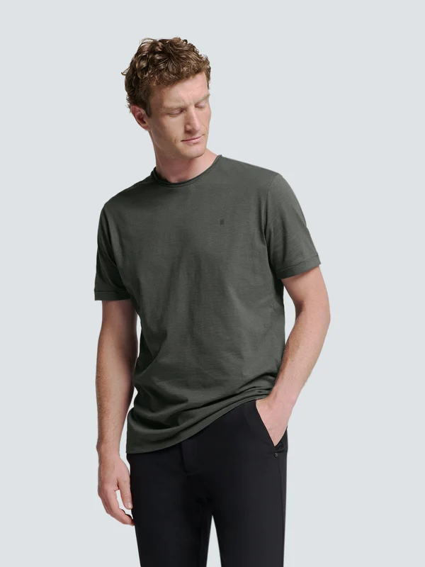T-Shirt - Rundhals XXL / Dunkelgrün