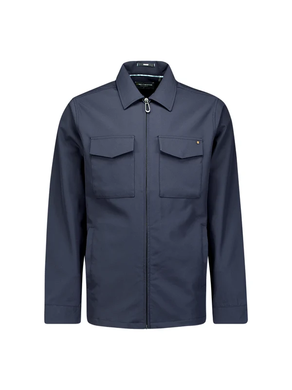 Overshirt - Stretch M / Blau dunkel / Hemden