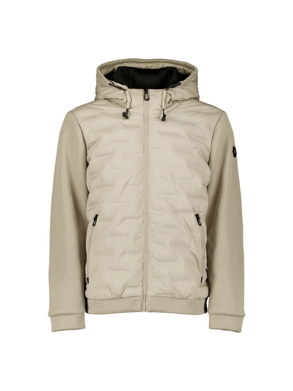 Jacke - Materialmix XL / Beige / Jacken