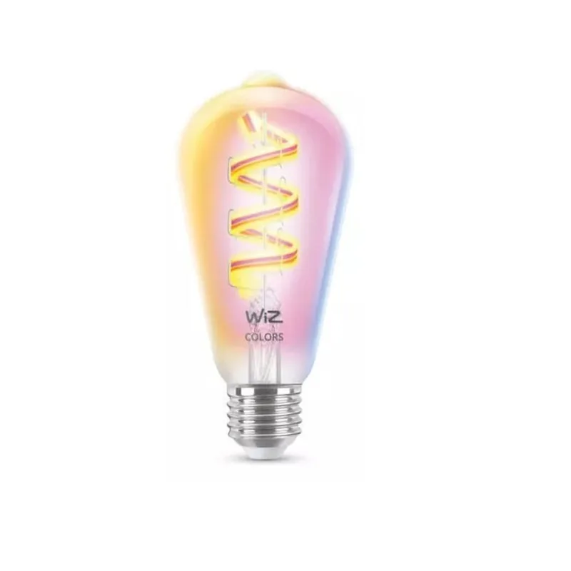 Lampara Inteligente Wiz Bulbo LED Filamento Edison Wi-Fi BLE 40W ST64 E27 RGB CL 1PF/6 - 929003267312