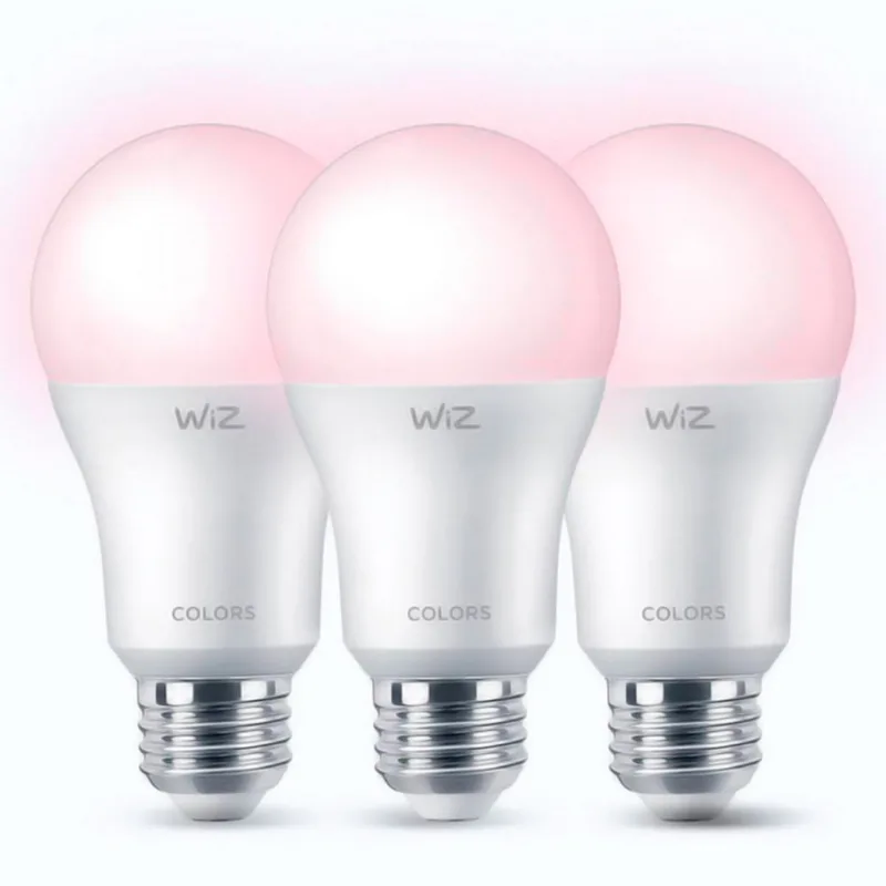 Set 3 bombillos inteligentes RGB Wiz