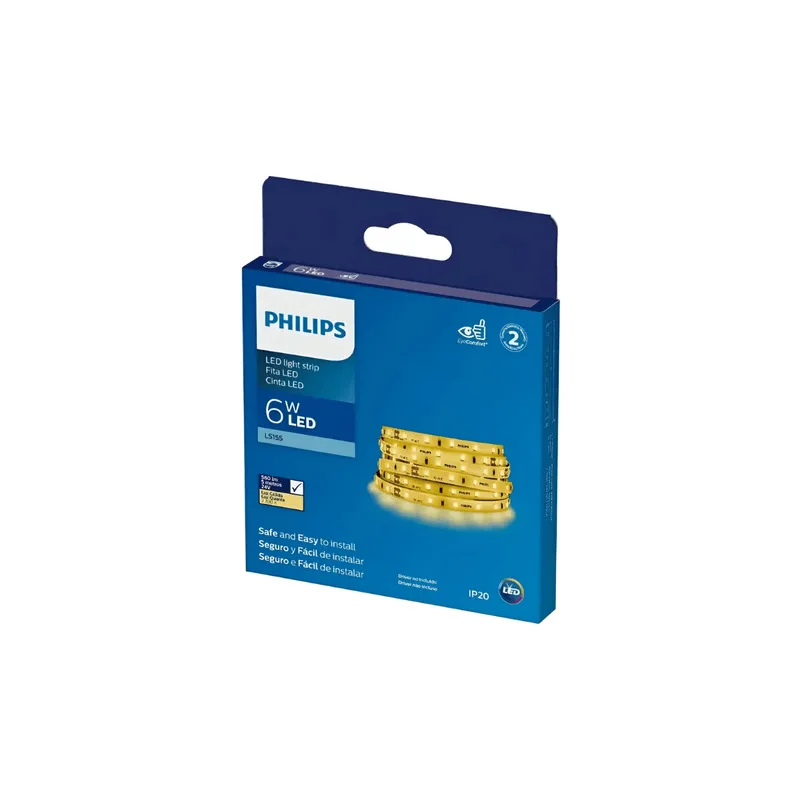 Fita LED 24V 2700K 6W 560 Lúmens o Rolo 5 Metros IP20 LS155 NV Philips