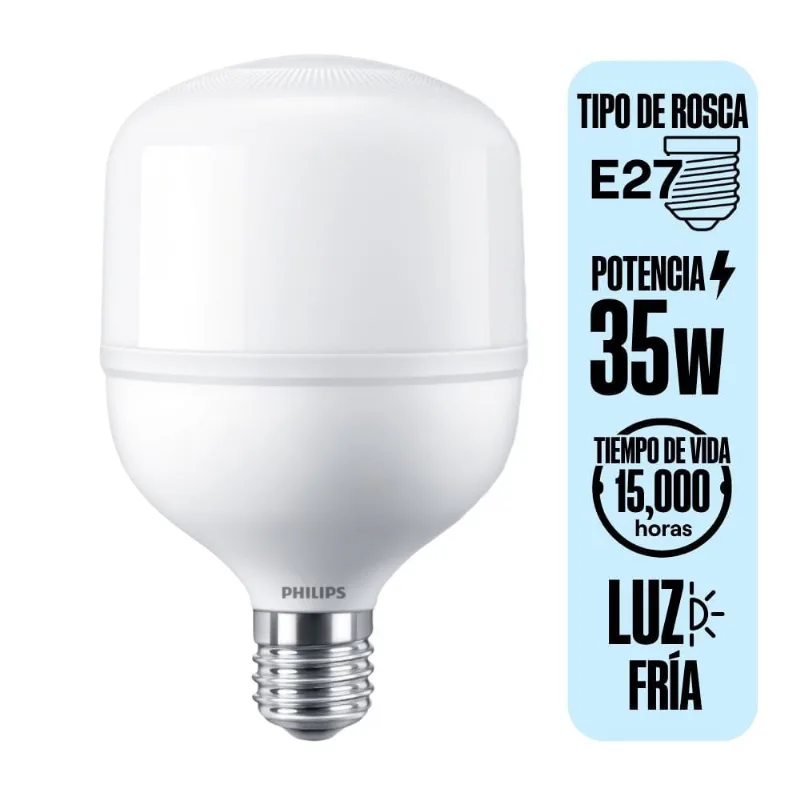 Foco LED Philips High Power E27 35W Luz Fría