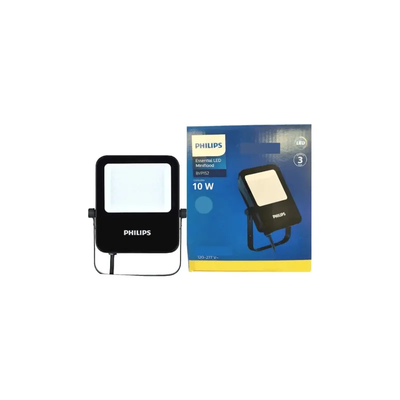 Projetor Refletor LED Mini 10W Bivolt 3000K 985 Lúmens Preto BVP152 LED9/WW IP65 G3 Philips