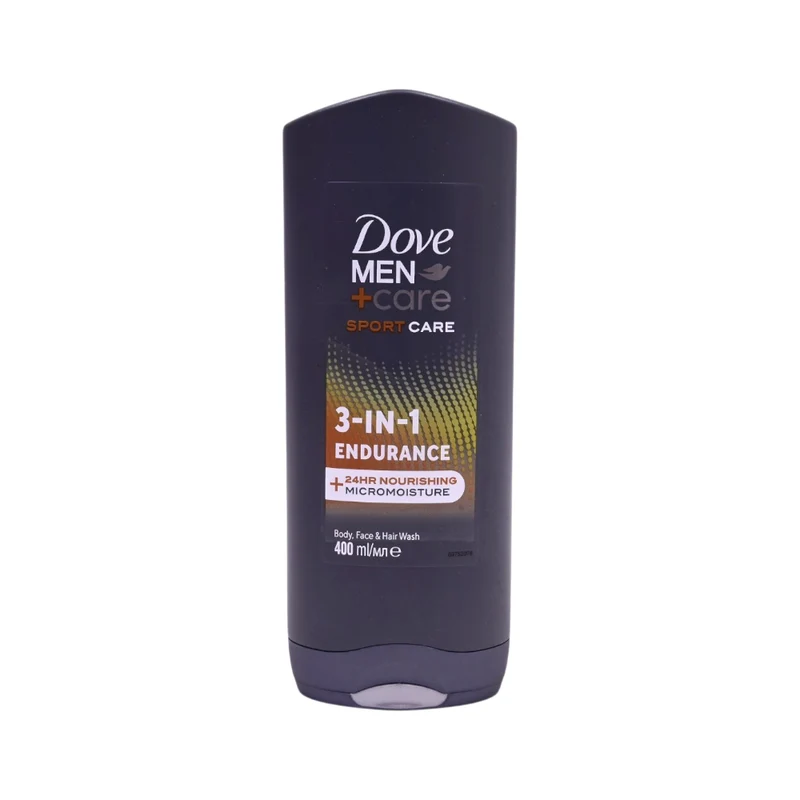 DOVE MEN BODY WASH SPORT CARE ENDURANCE 3IN1 400 ML