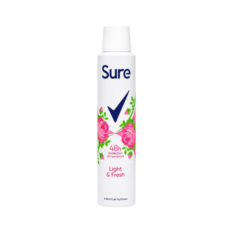 SURE BODY SPRAY LIGHT & FRESH 48H 200 ML