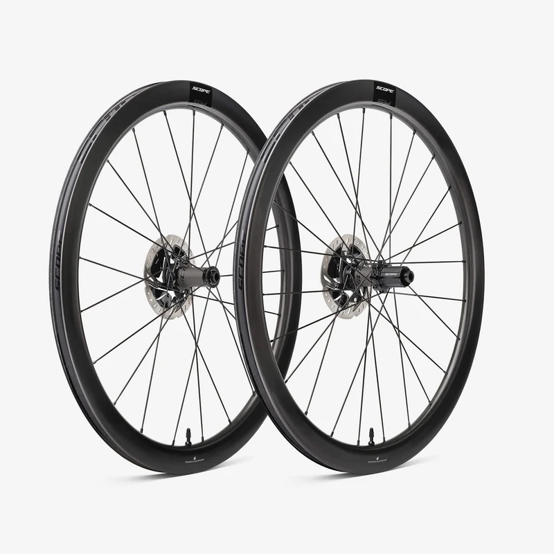 Coppia di Ruote SCOPE S4 DISC Tubeless Ready (Centerlock) Nera Micro Spline