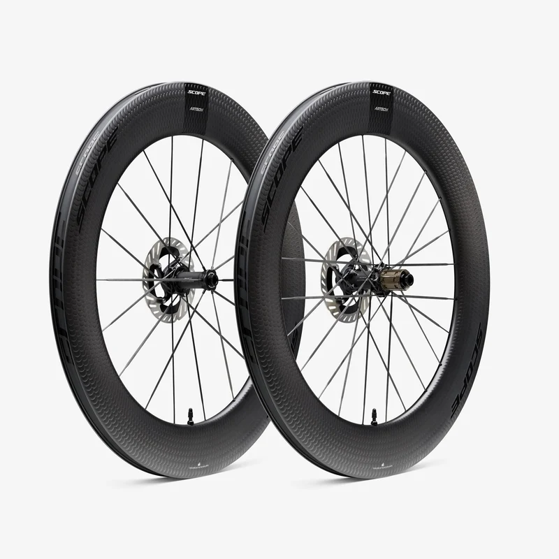 Coppia di Ruote SCOPE Artech 8.T Tubeless Ready (Centerlock) Nera Campagnolo