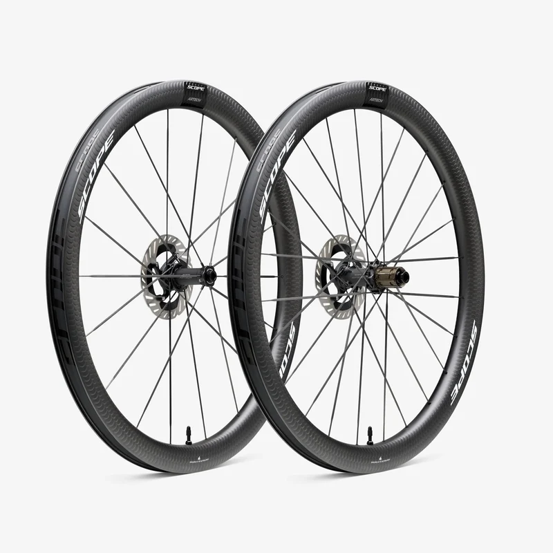 Paire de Roues SCOPE Artech 4.G Tubeless Ready (Centerlock) Blanc Shimano HG