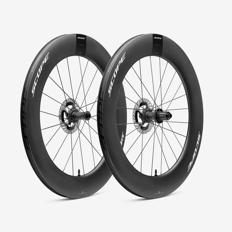 Paire de Roues SCOPE Race R8.T Tubeless Ready (Centerlock) Blanc Microspline
