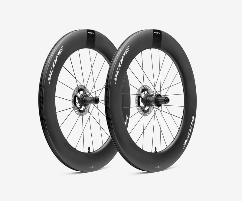 Paire de Roues SCOPE Race R8.T Tubeless Ready (Centerlock) Noir SRAM XDR