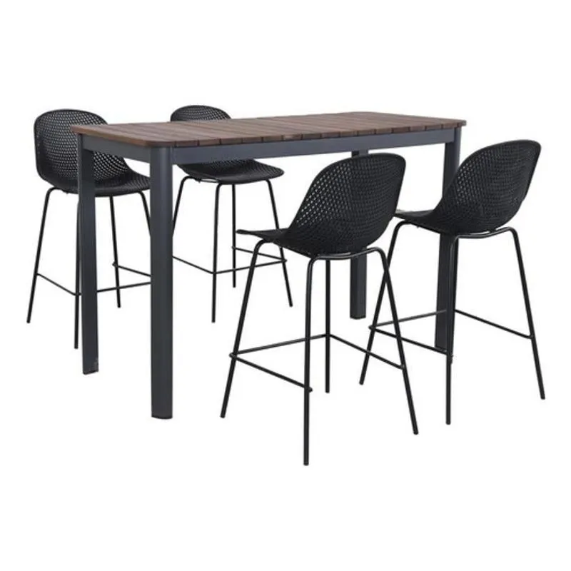 Conjunto De Bar 5 Pecas Com 4 Banquetas E Mesa Importado