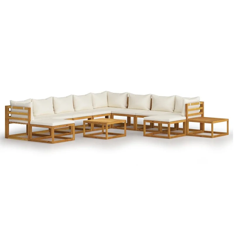 Lovan Acacia Wood - 68cm Cream White