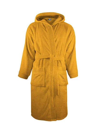 Bathrobe Hooded Gold Yellow / S/M