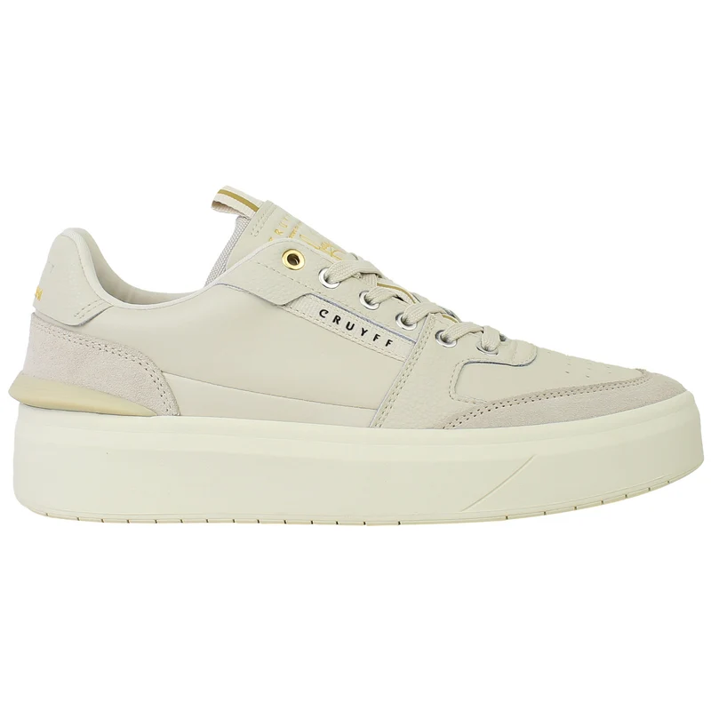 Cruyff Endorsed Tennis Mens Beige Trainers 12