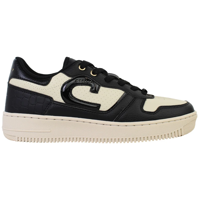 Cruyff Campo Low Lux Womens Black/Cream Trainers 6