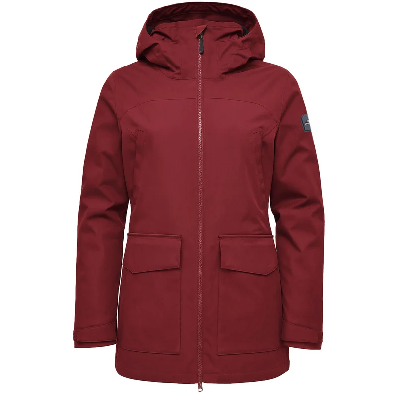 O'Neill 3in1 Womens Dark Red Journey Parka Jacket S